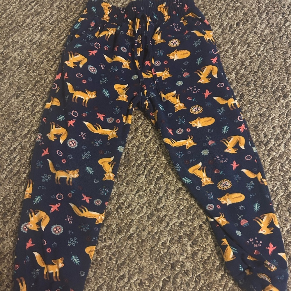 Fox 🦊 printed navy joggers